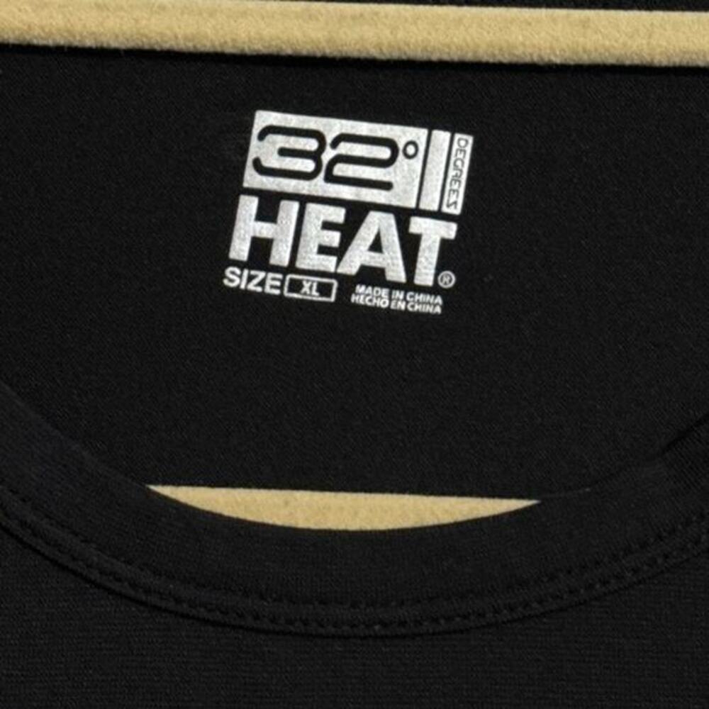 32 Degree heat XL men’s black base layer long sleeve shirt - Picture 2 of 4